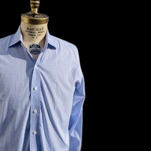 LEDBURY | 17 | Slim Fit Fine Shirting Gingham Check Plaid Cotton Button Down